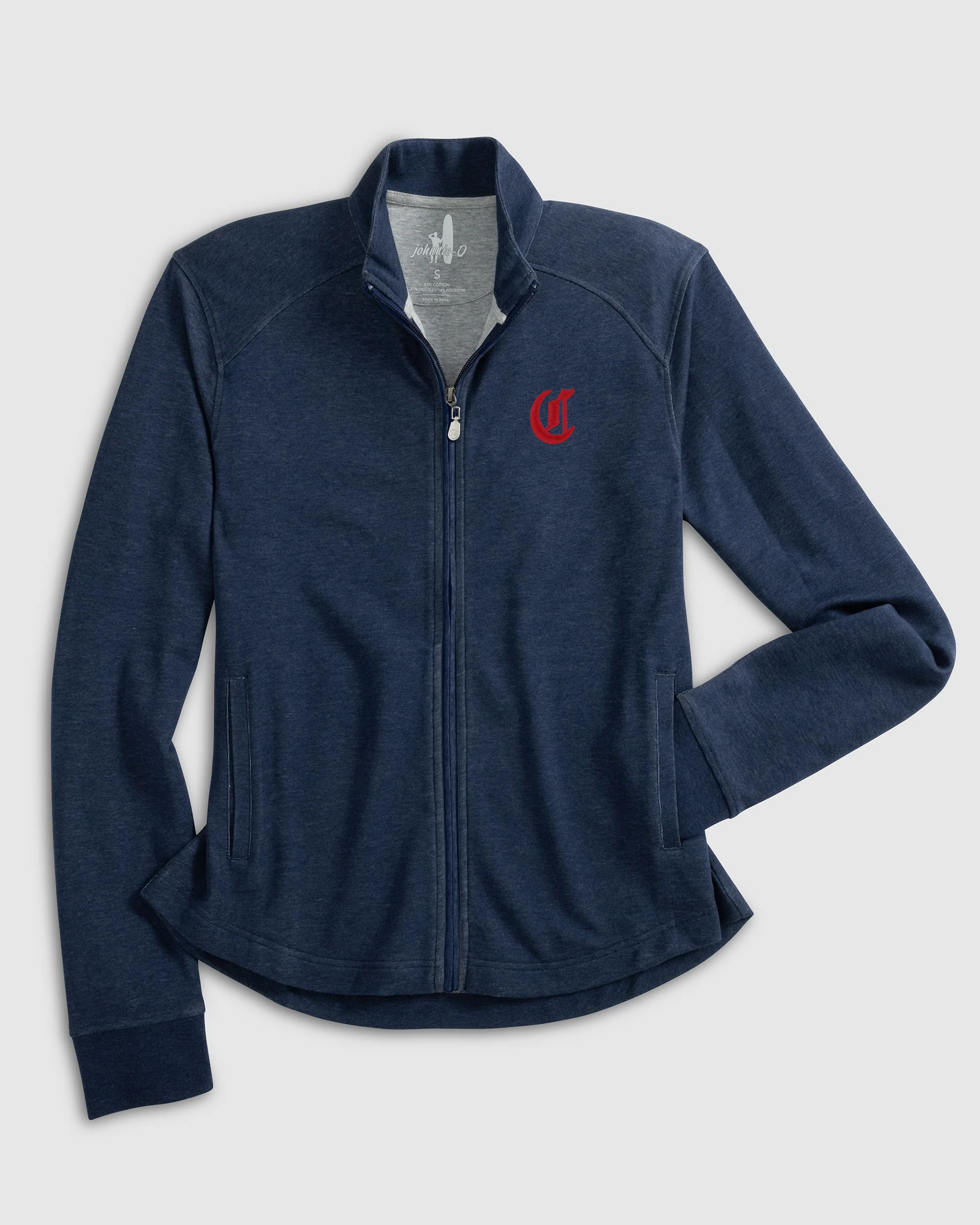 Women's Cincinnati Reds Tomi Full Zip Jacket - Cooperstown Logo - Image 2