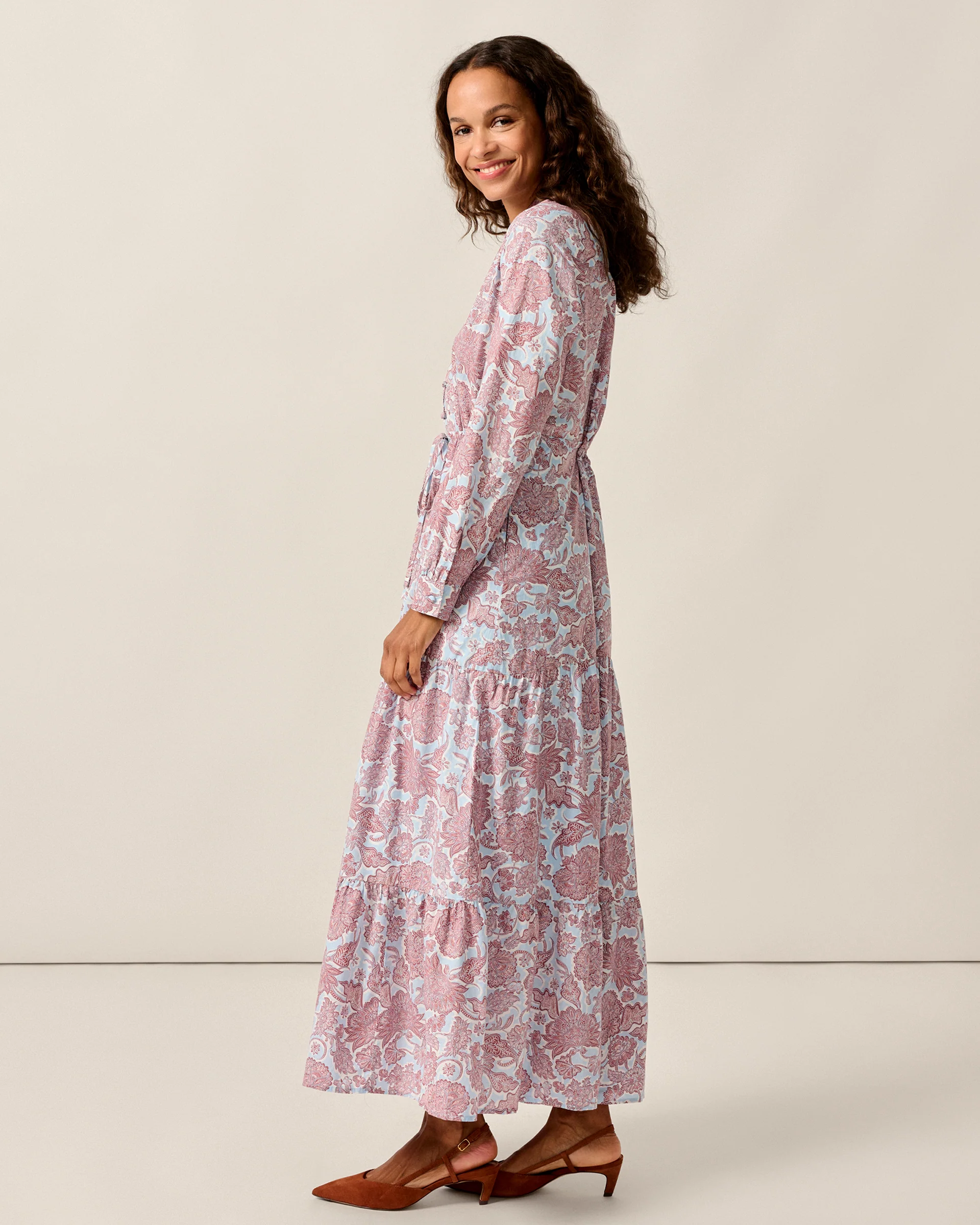 Juliett Floral Cinch Waist Dress - Image 5