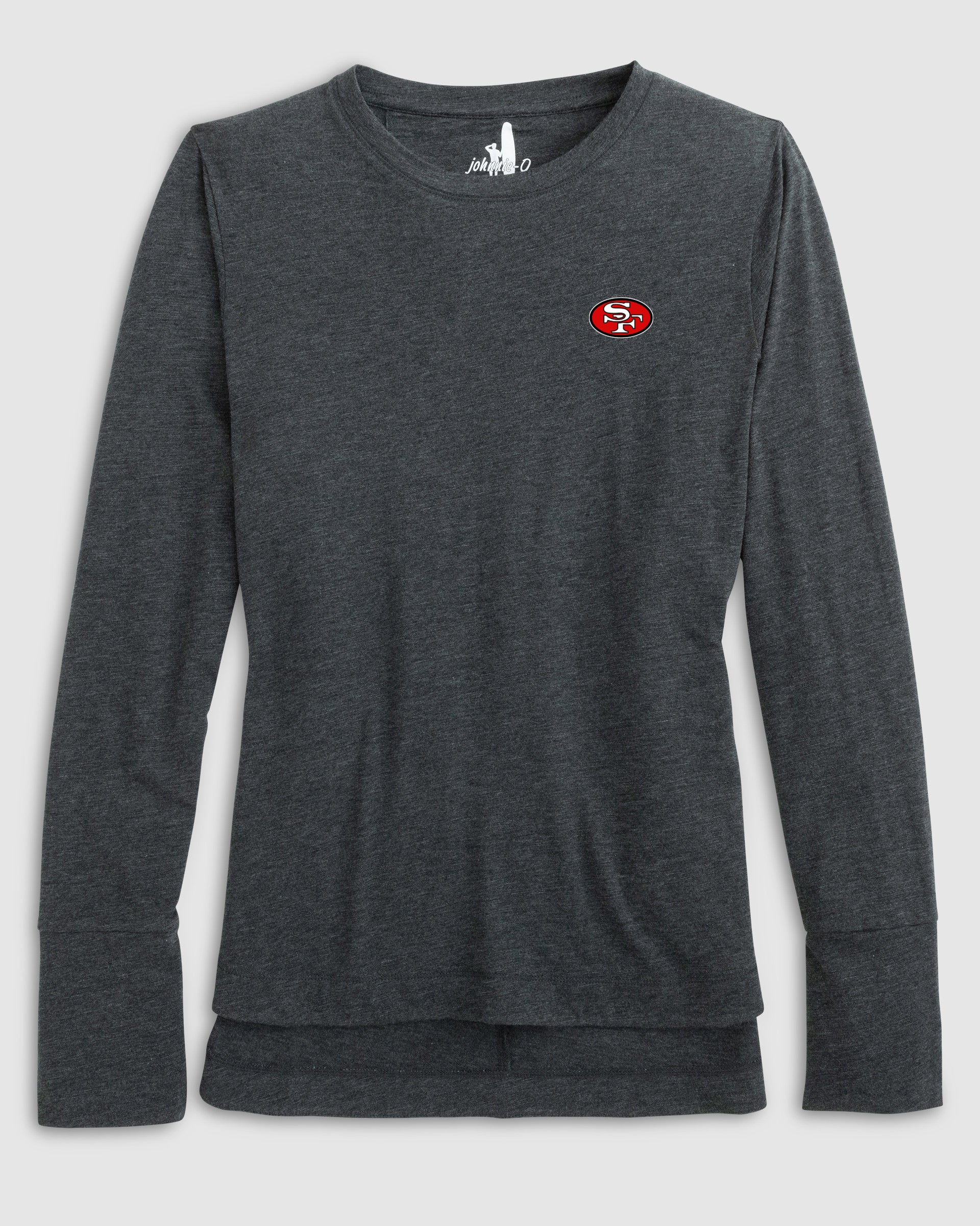 Women's San Francisco 49ers Valerie Long Sleeve Tee - Classic Logo - Image 2