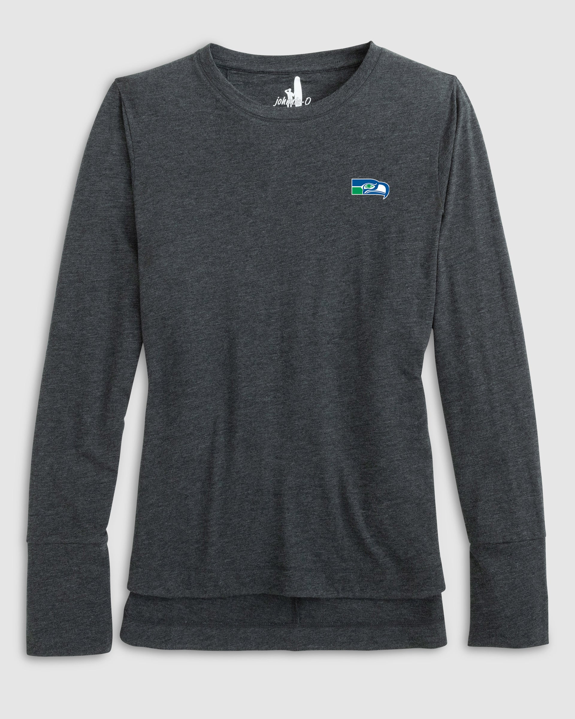 Women's Seattle Seahawks Valerie Long Sleeve Tee - Classic Logo - Image 2