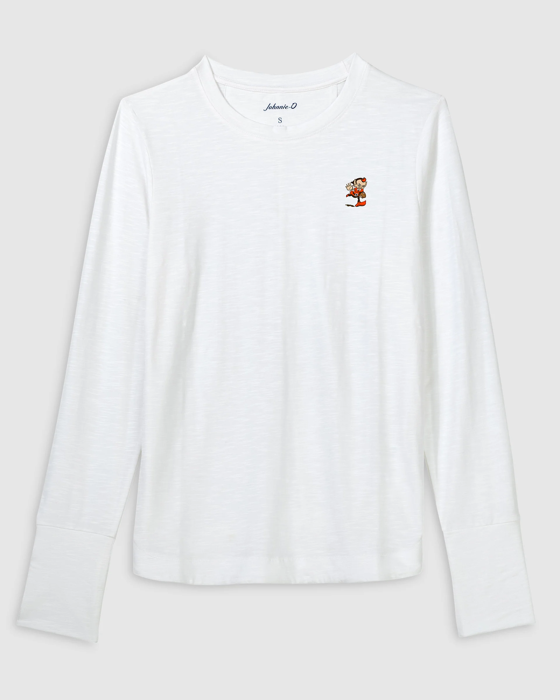 Women's Cleveland Browns Valerie Long Sleeve Tee - Classic Logo - Image 3