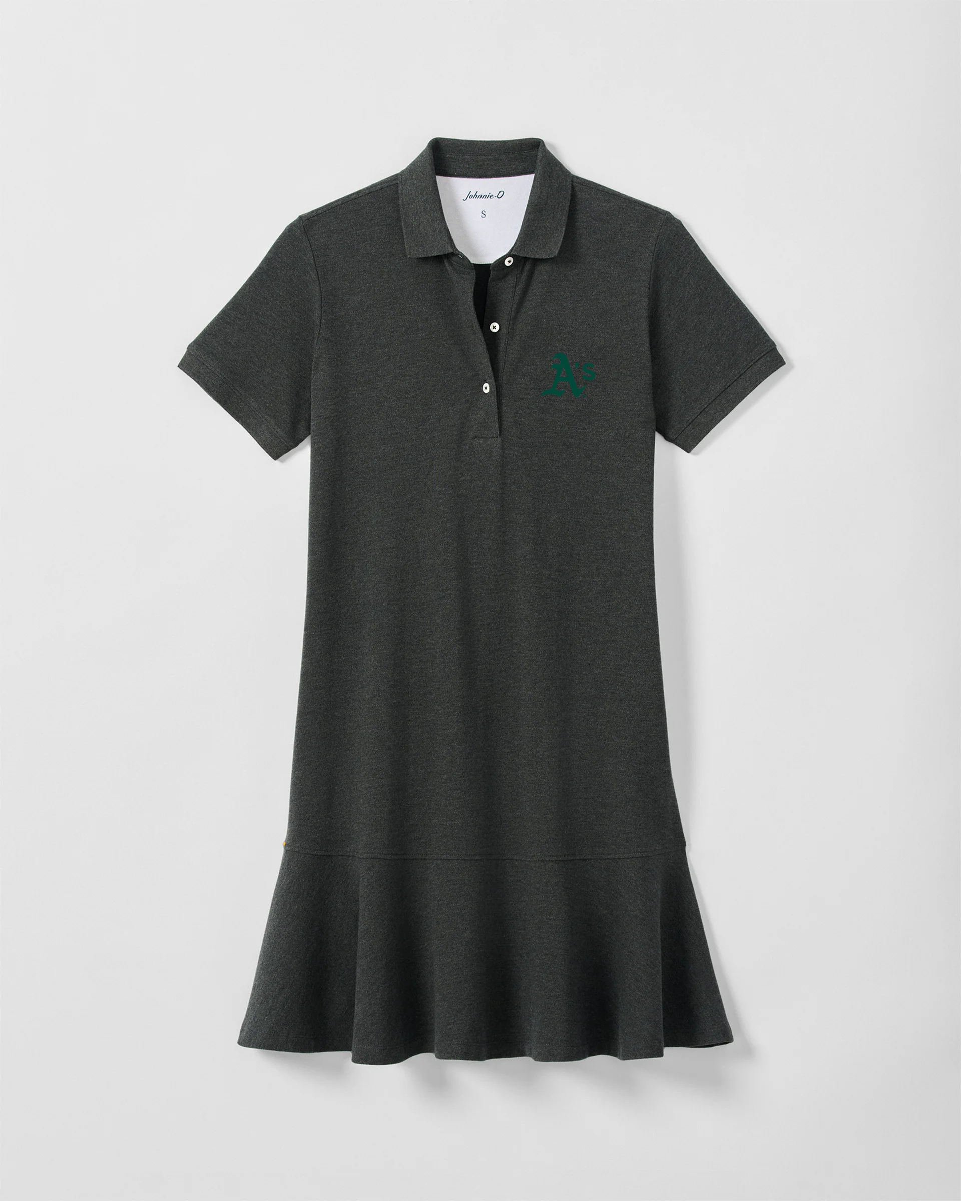 Women's Oakland Athletics Janie Pique Mini Polo Dress JWMD100242OA