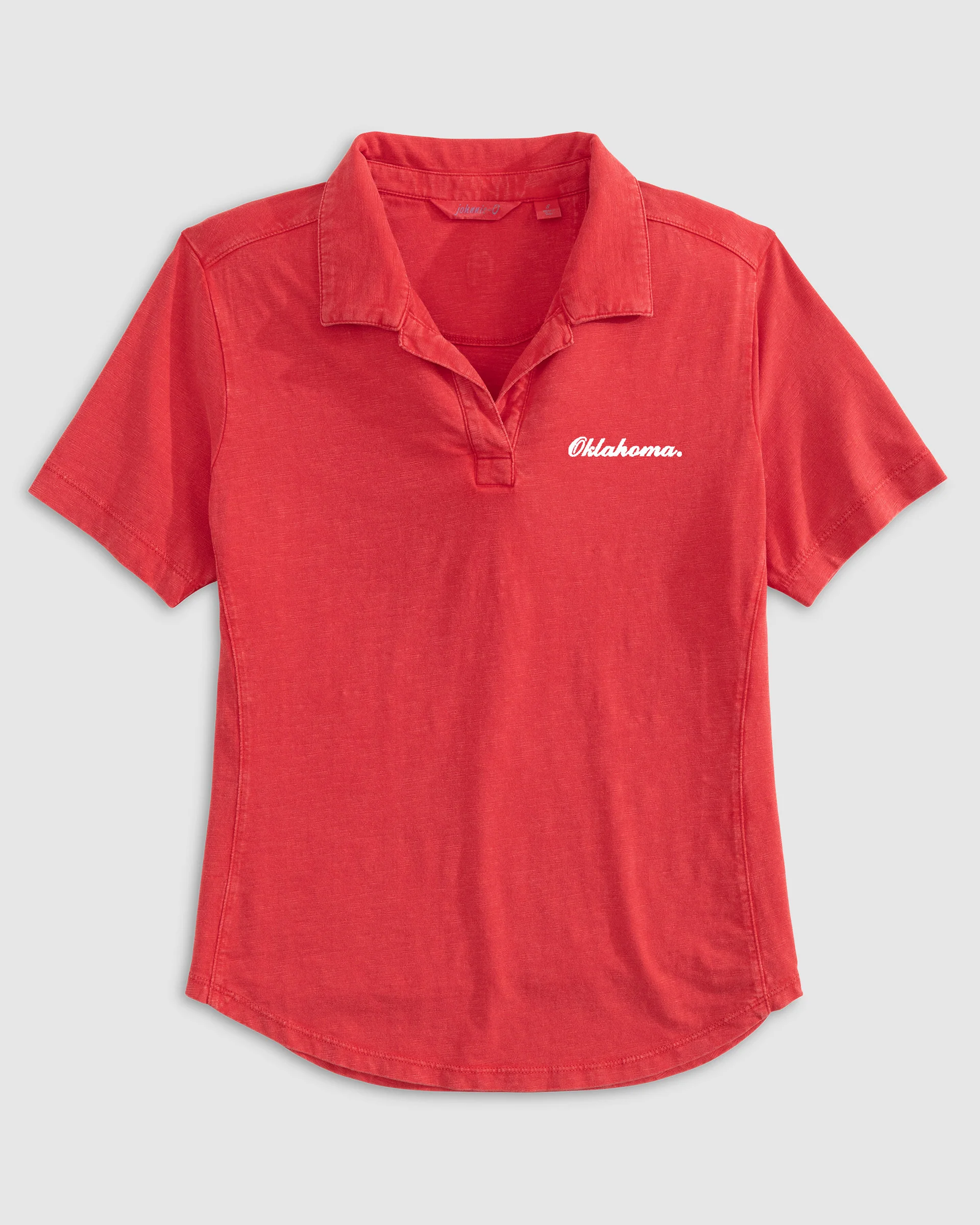 Women's University of Oklahoma Coastal Wash Polo - Script Logo - Image 5