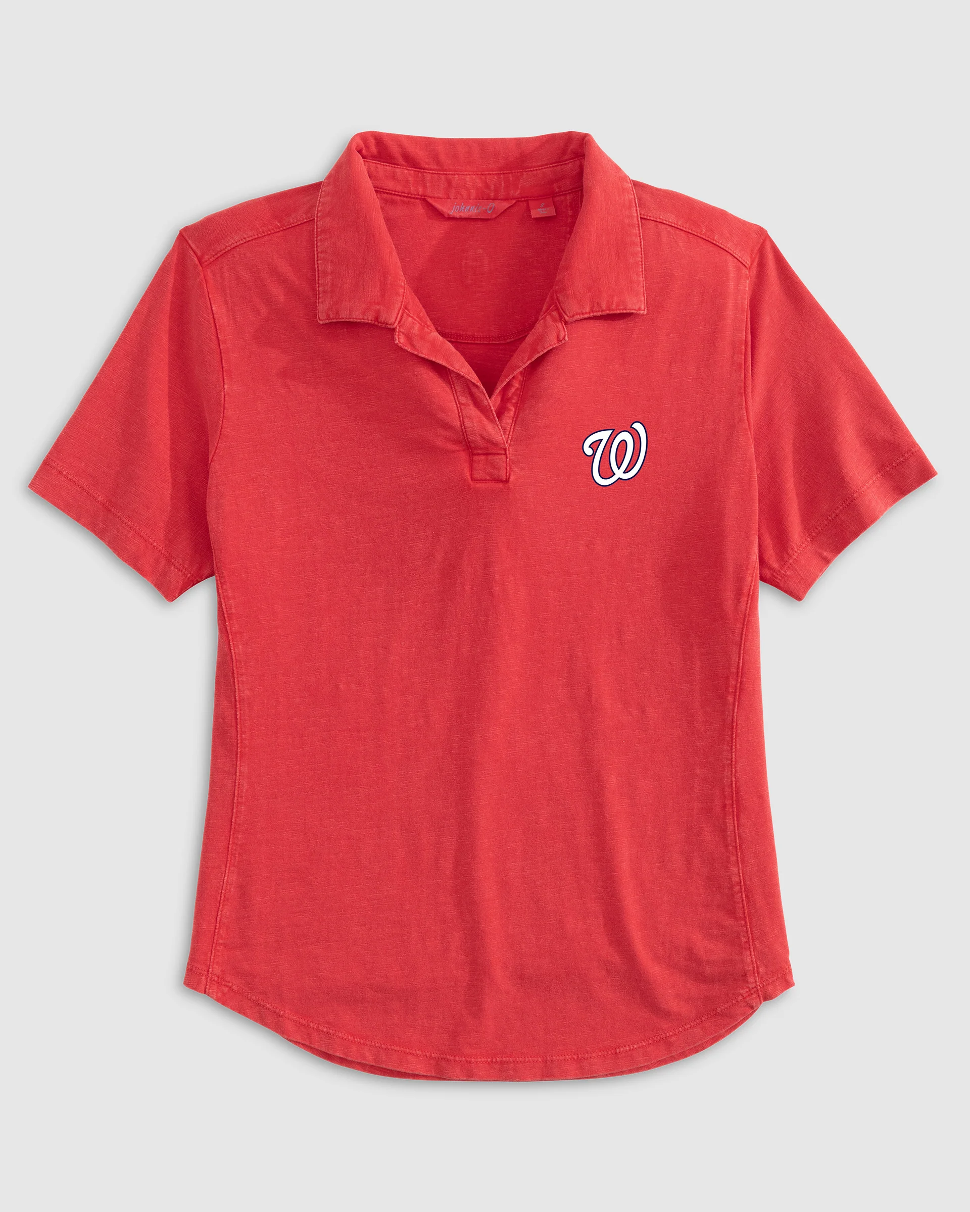 Women's Washington Nationals Coastal Wash Polo - Image 4