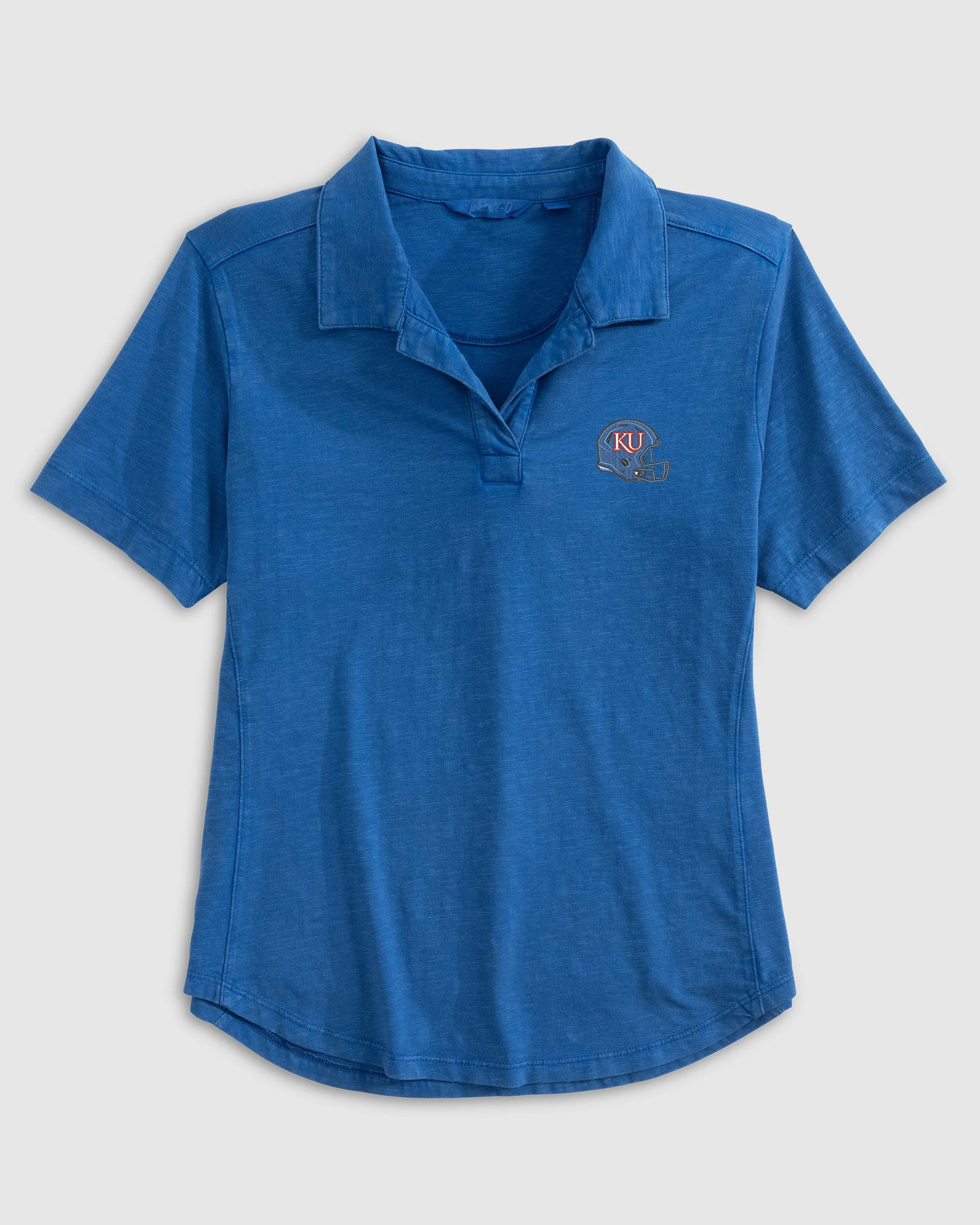 Women's University of Kansas Coastal Wash Polo - Helmet Logo - Image 2
