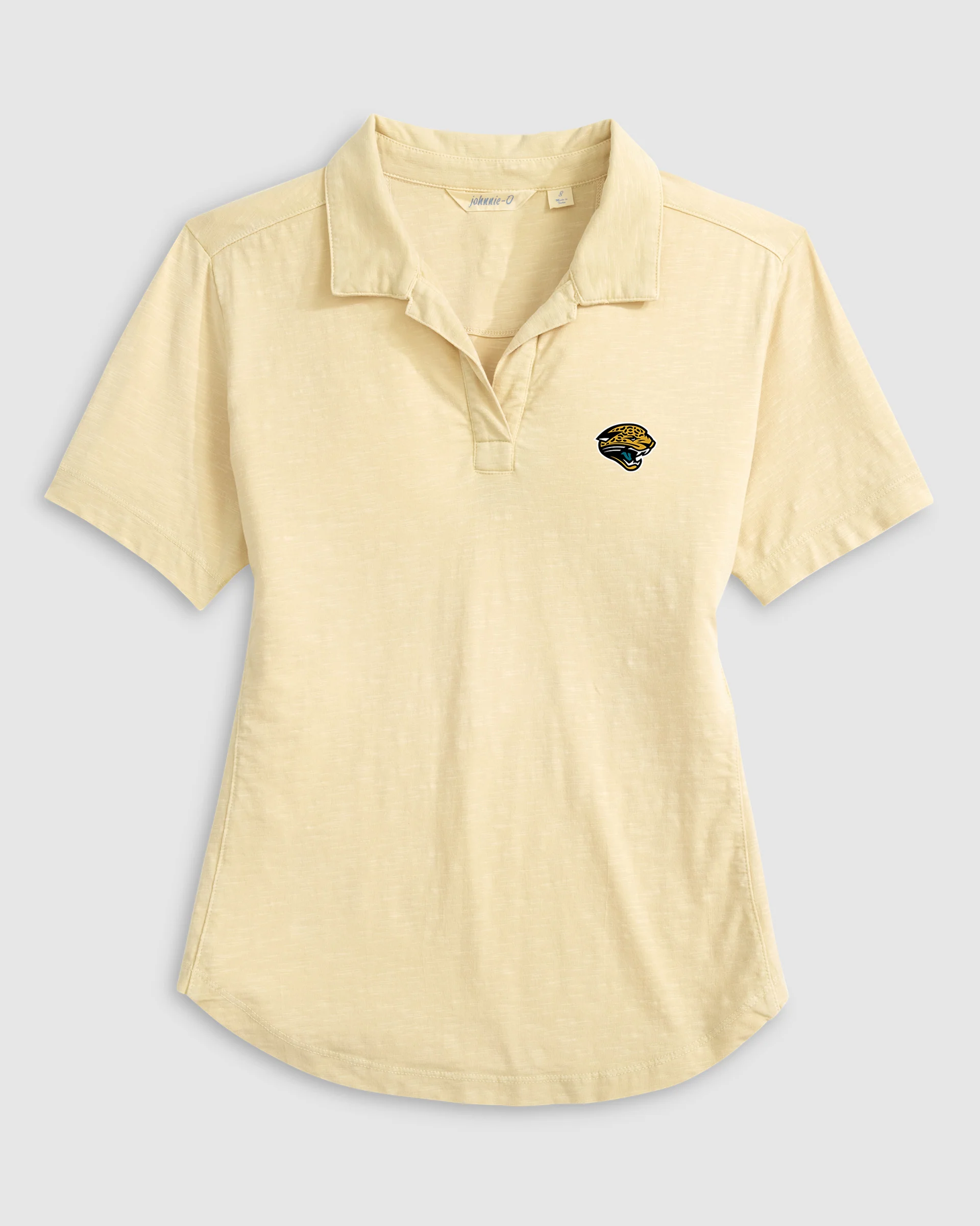 Women's Jacksonville Jaguars Coastal Wash Polo -  Jaguar Head Classic Logo - Image 2