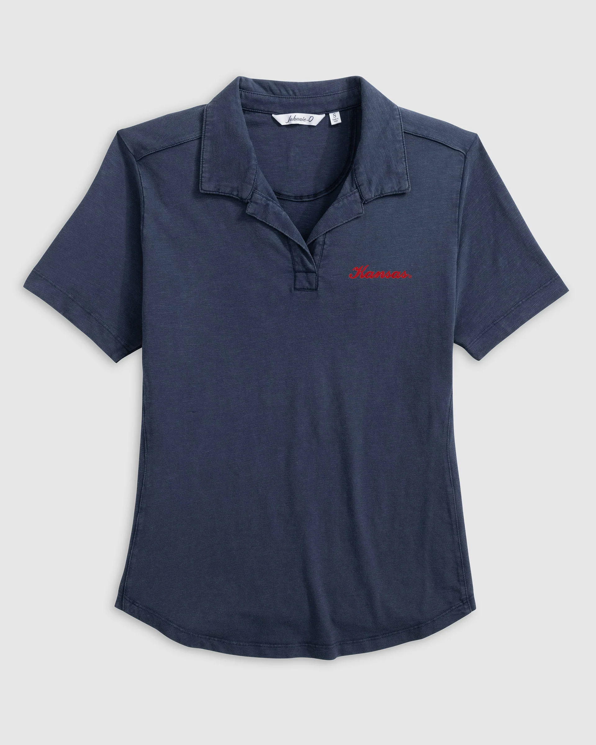 Women's University of Kansas Coastal Wash Polo - Script Logo - Image 6