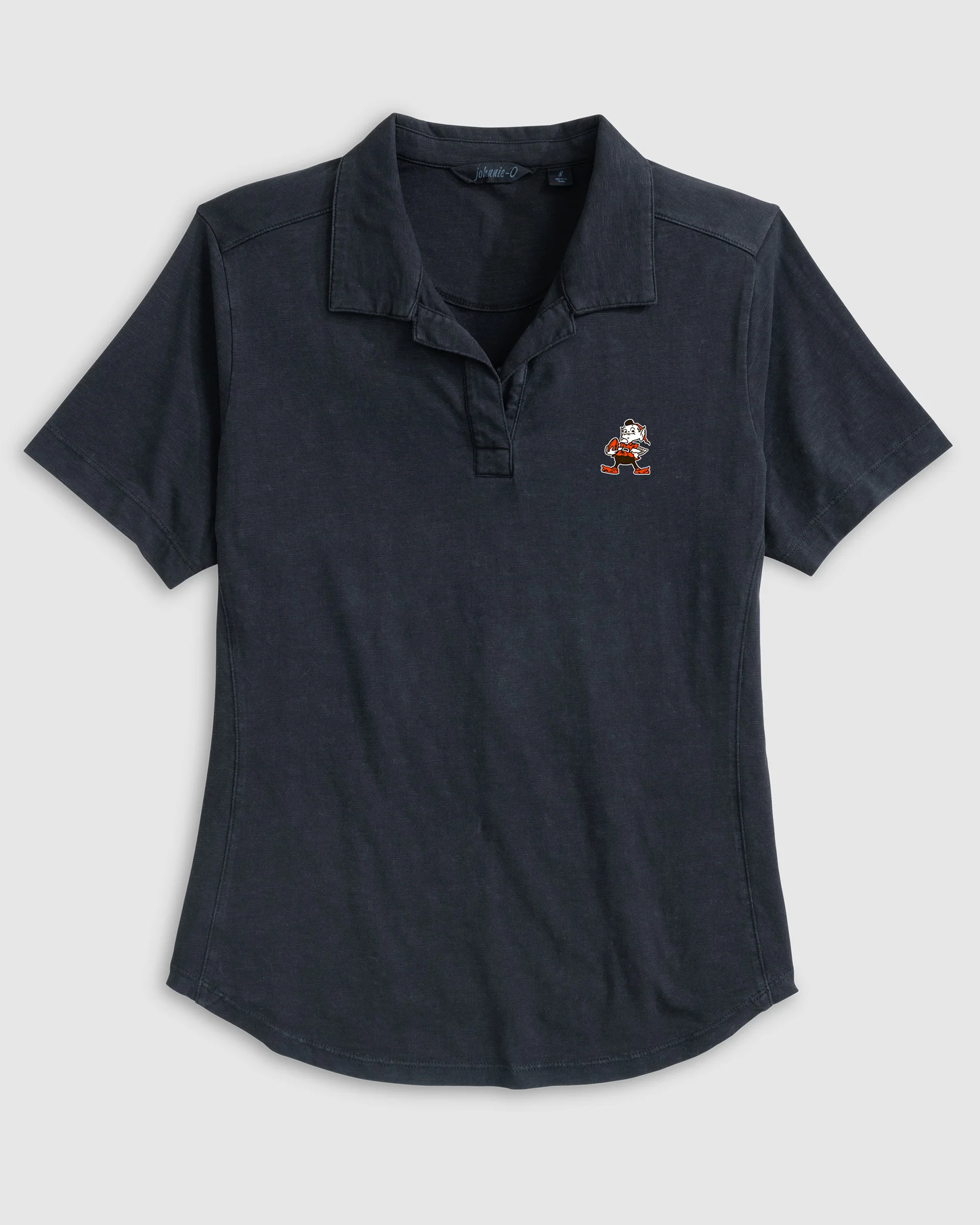 Women's Cleveland Browns Coastal Wash Polo - Classic Brownie Logo