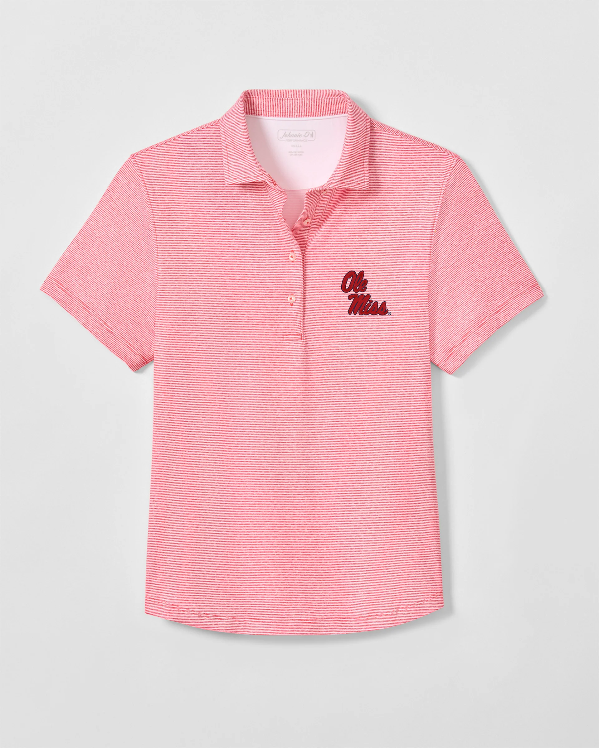 Women's Ole Miss Maxine Featherweight Performance Polo - Stacked Logo - Image 2