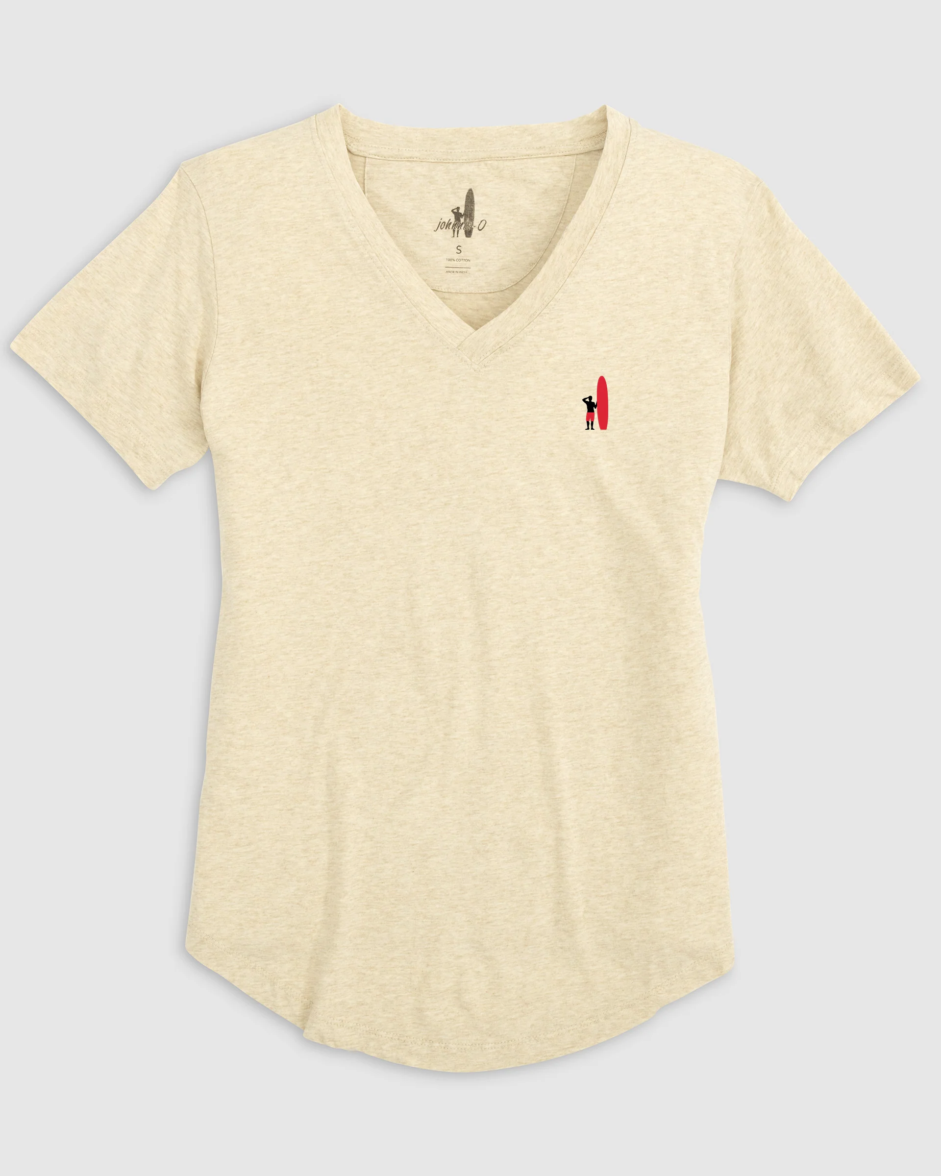 Merediths V-Neck T-Shirt - Two Tone Surfer Logo - Image 12