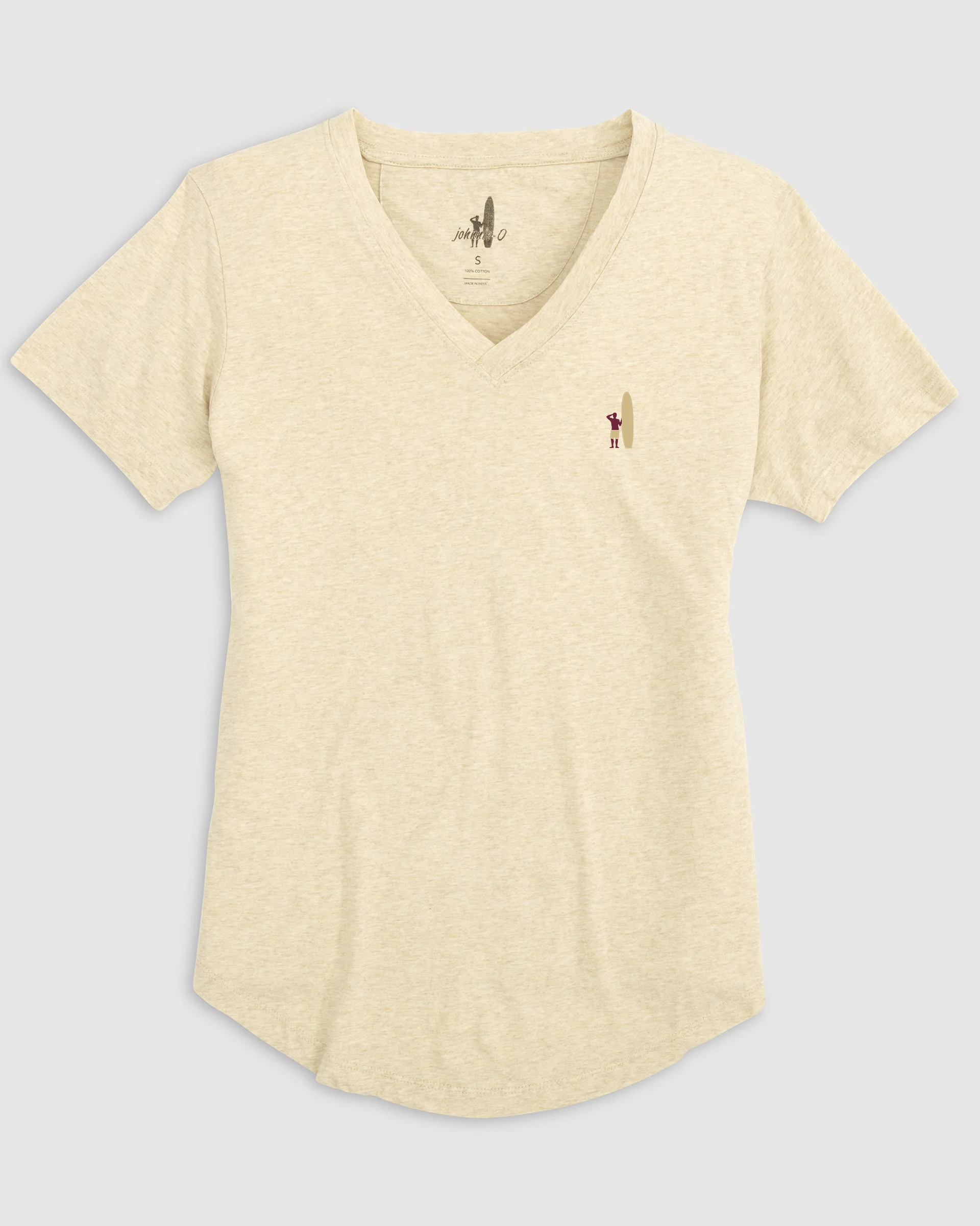 Merediths V-Neck T-Shirt - Two Tone Surfer Logo - Image 8