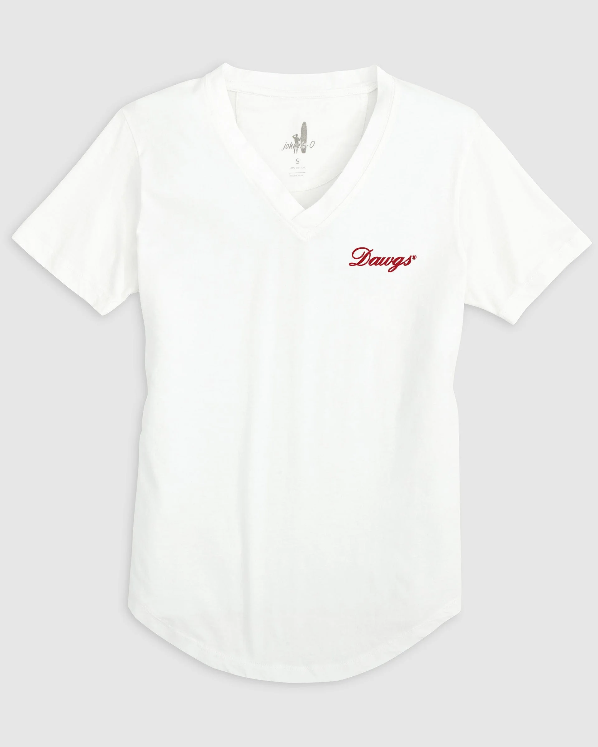 Women's Georgia Merediths V-Neck T-Shirt - Script Logo