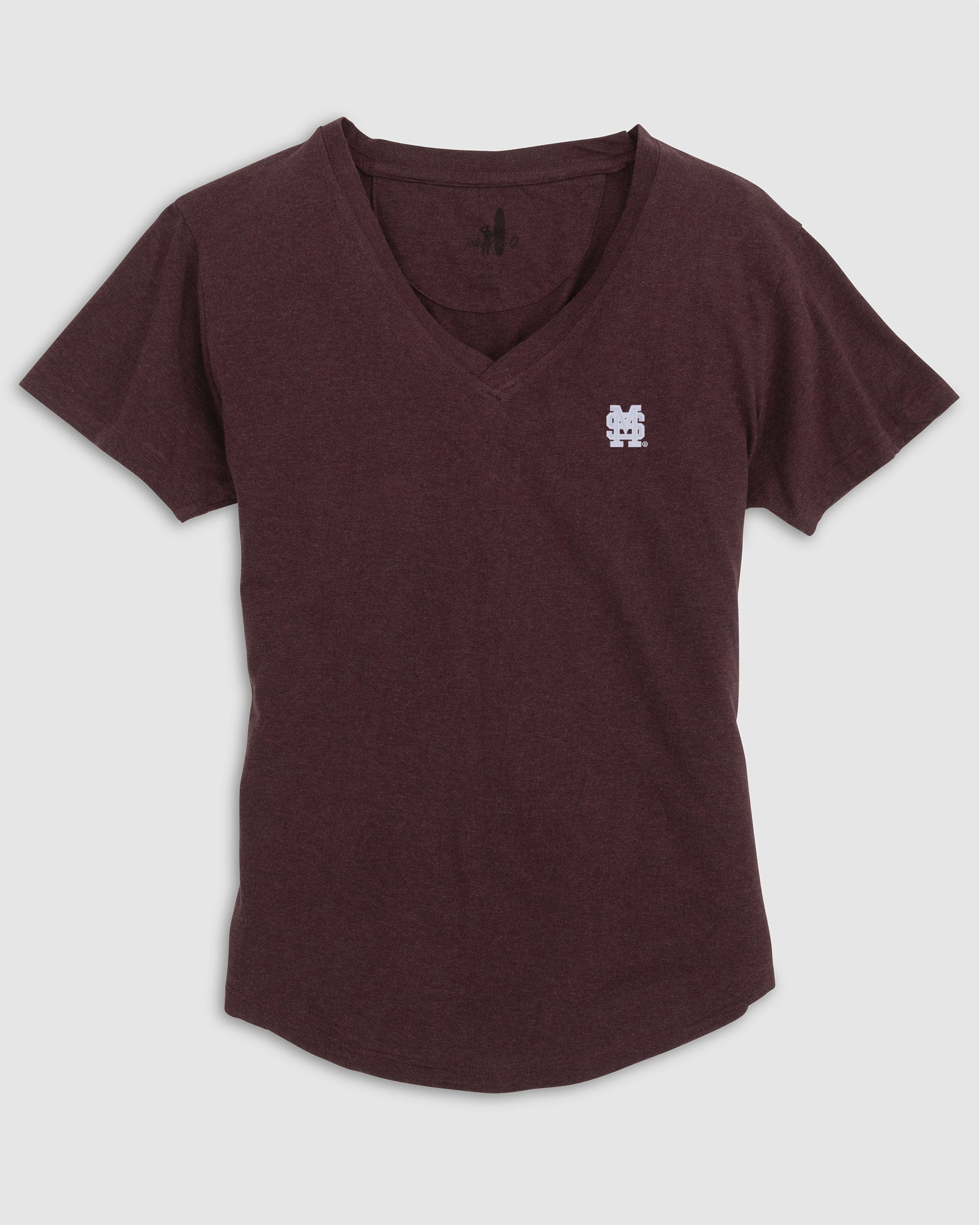 Women's Mississippi State Merediths V-Neck T-Shirt - Baseball Logo - Image 7