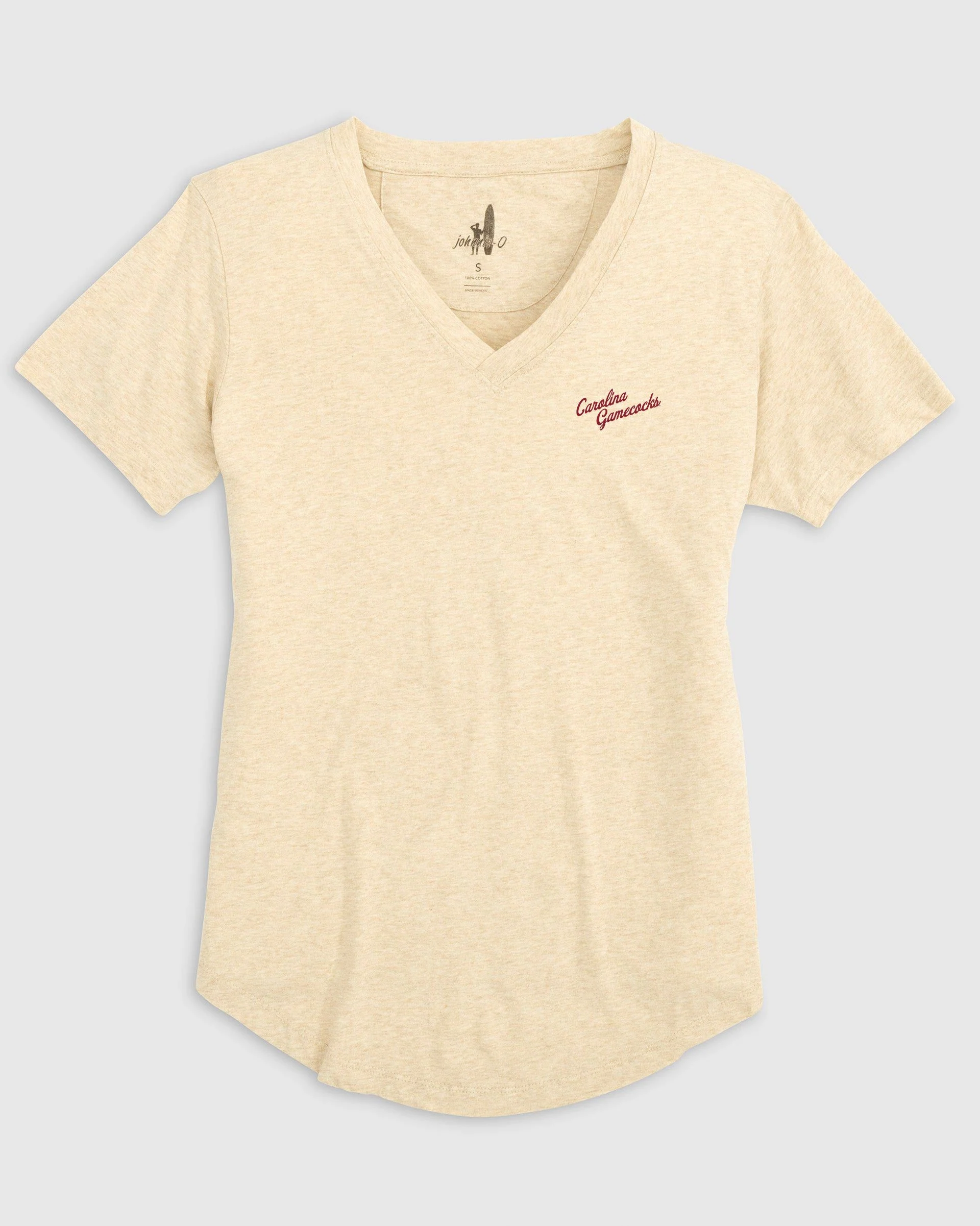 Women's South Carolina Merediths V-Neck T-Shirt - Vault Logo - Image 3