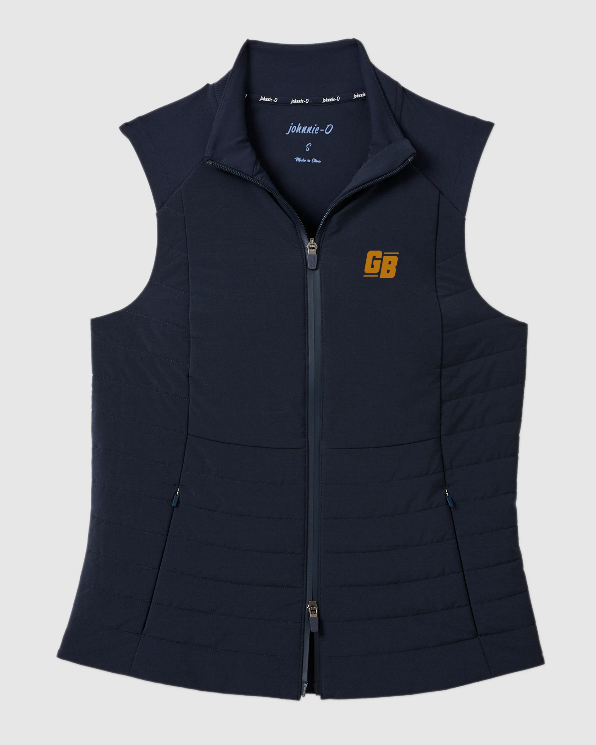 Women's Green Bay Packers Victoria Performance Mixed Media Vest - Classic Logo