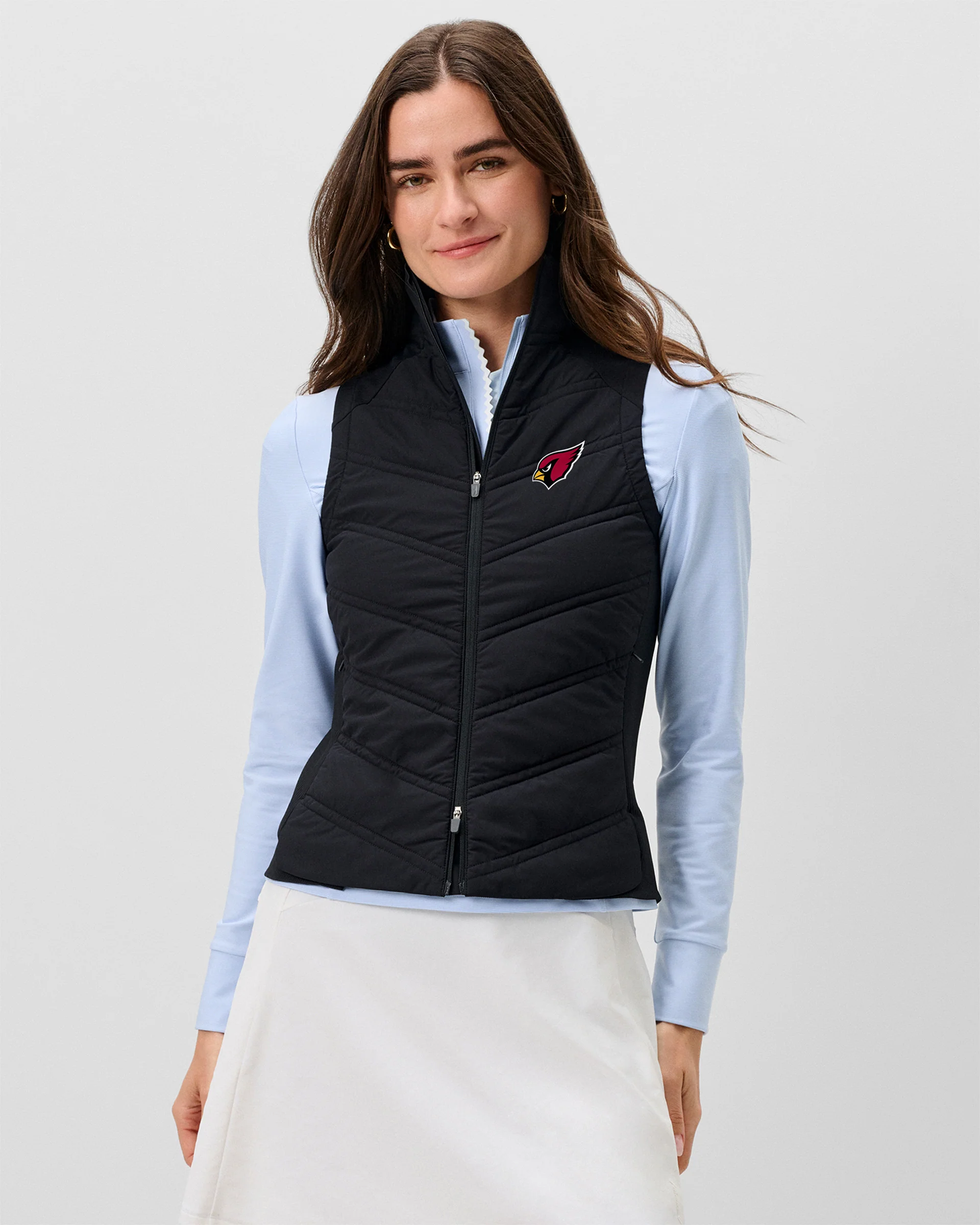 Women's Arizona Cardinals Portrush Quilted Performance Vest - Image 2