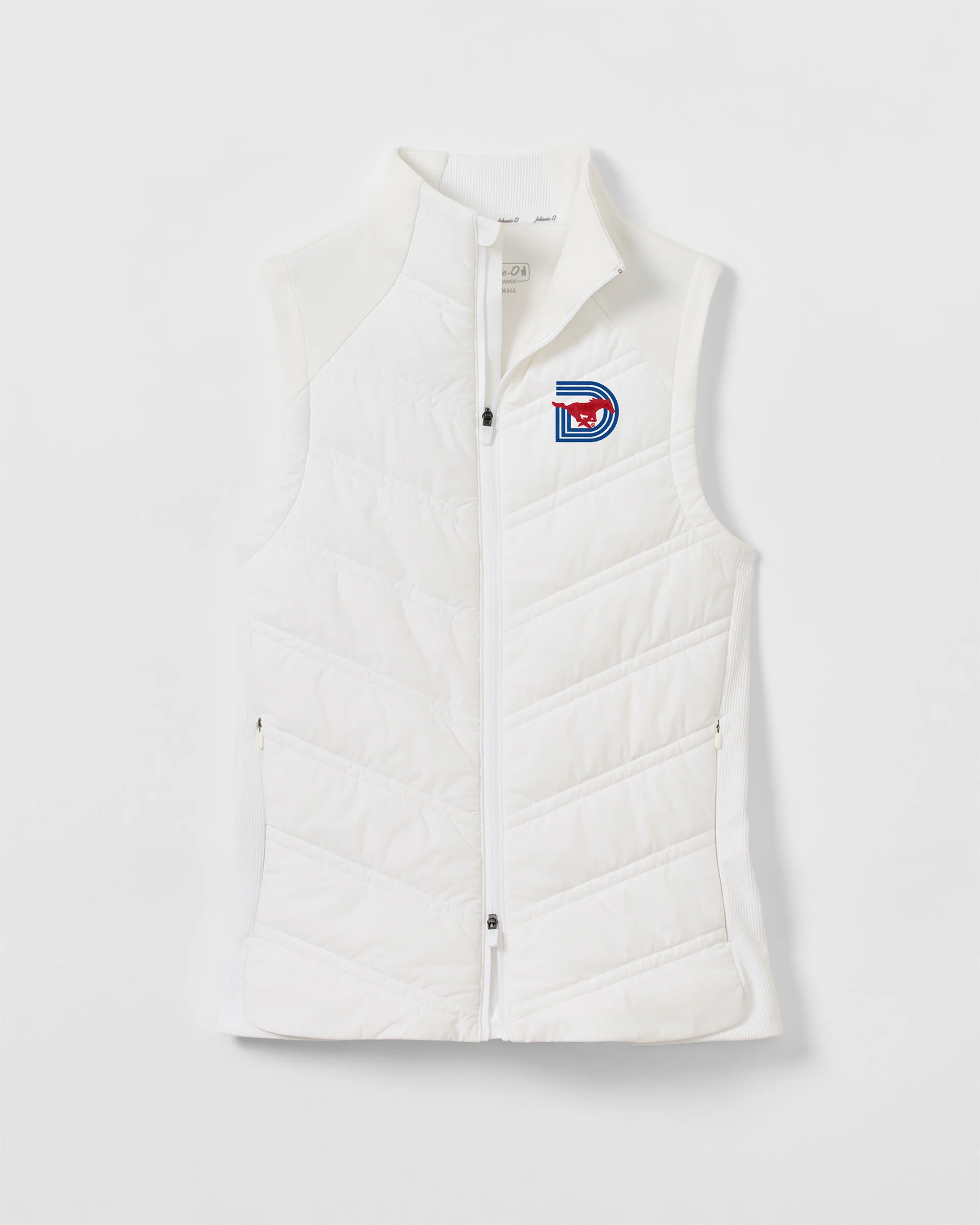 Women's Southern Methodist University Portrush Quilted Performance Vest - Triple D Logo - Image 2