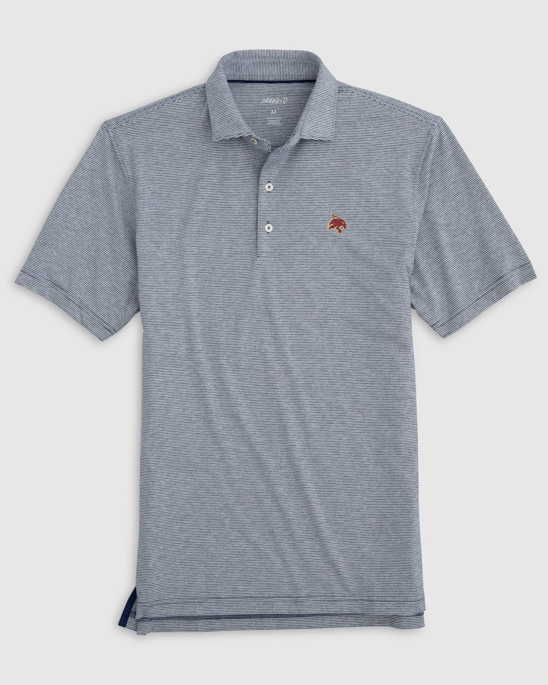Texas State Lyndonn Striped Jersey Performance Polo - Image 2