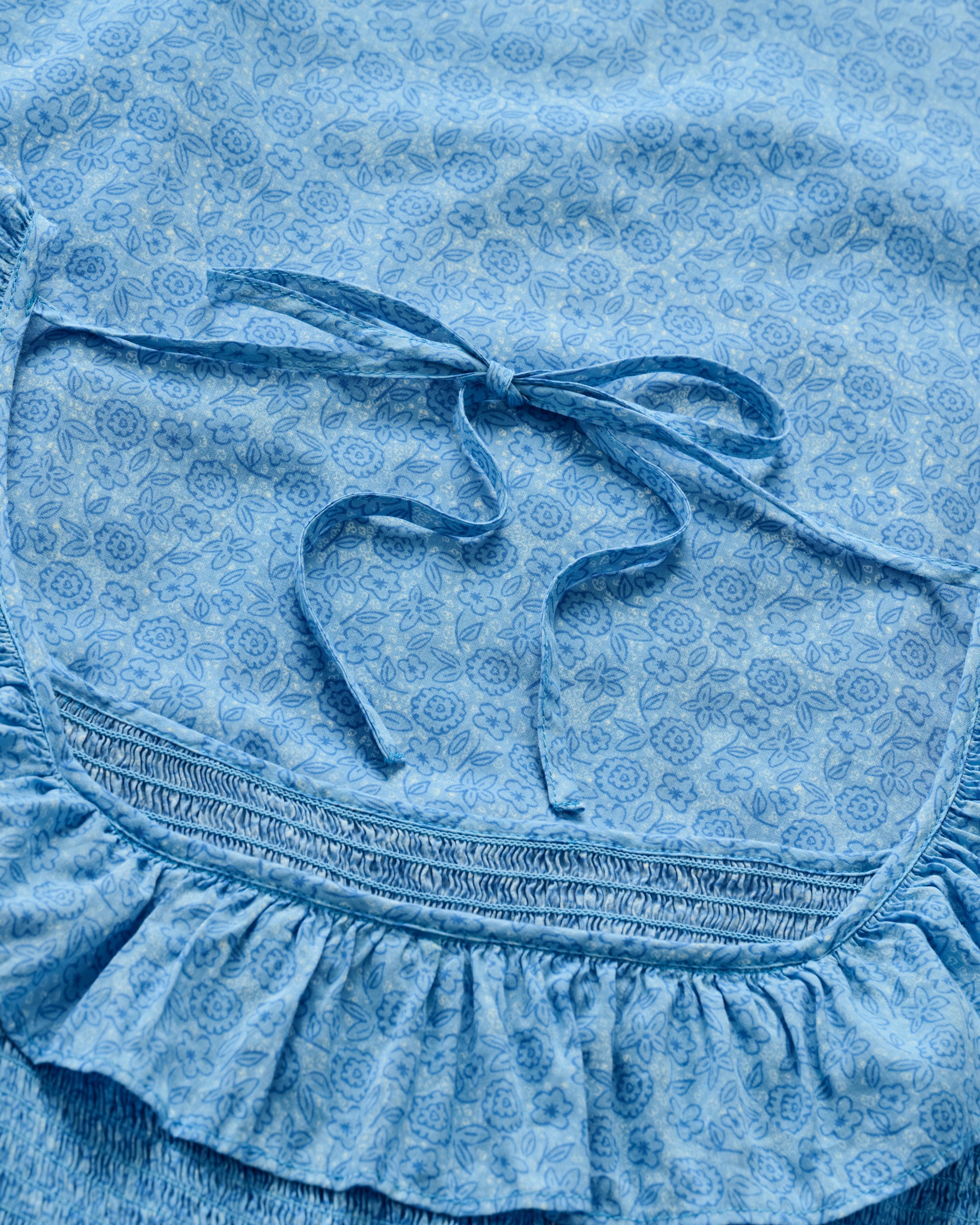 Mira Smocked Midi Dress - Image 9