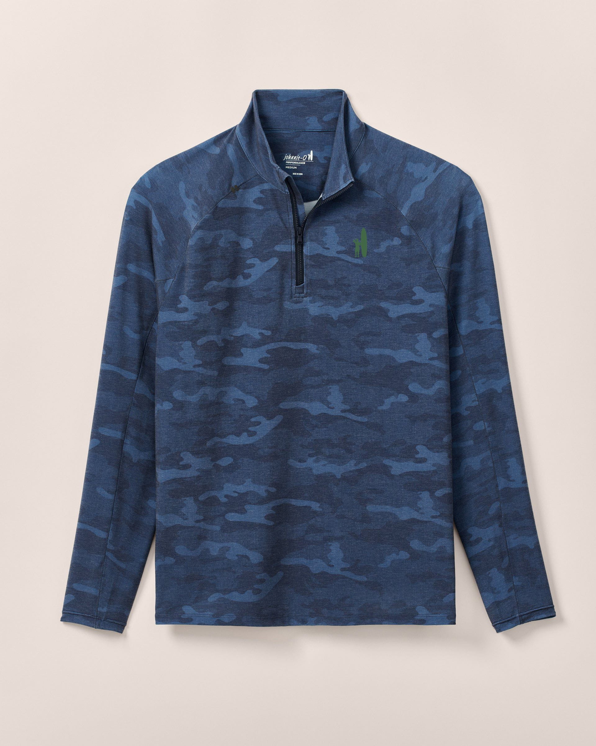 Custom Surfer Logo Patton Performance Camo 1/4 Zip Pullover - Image 8