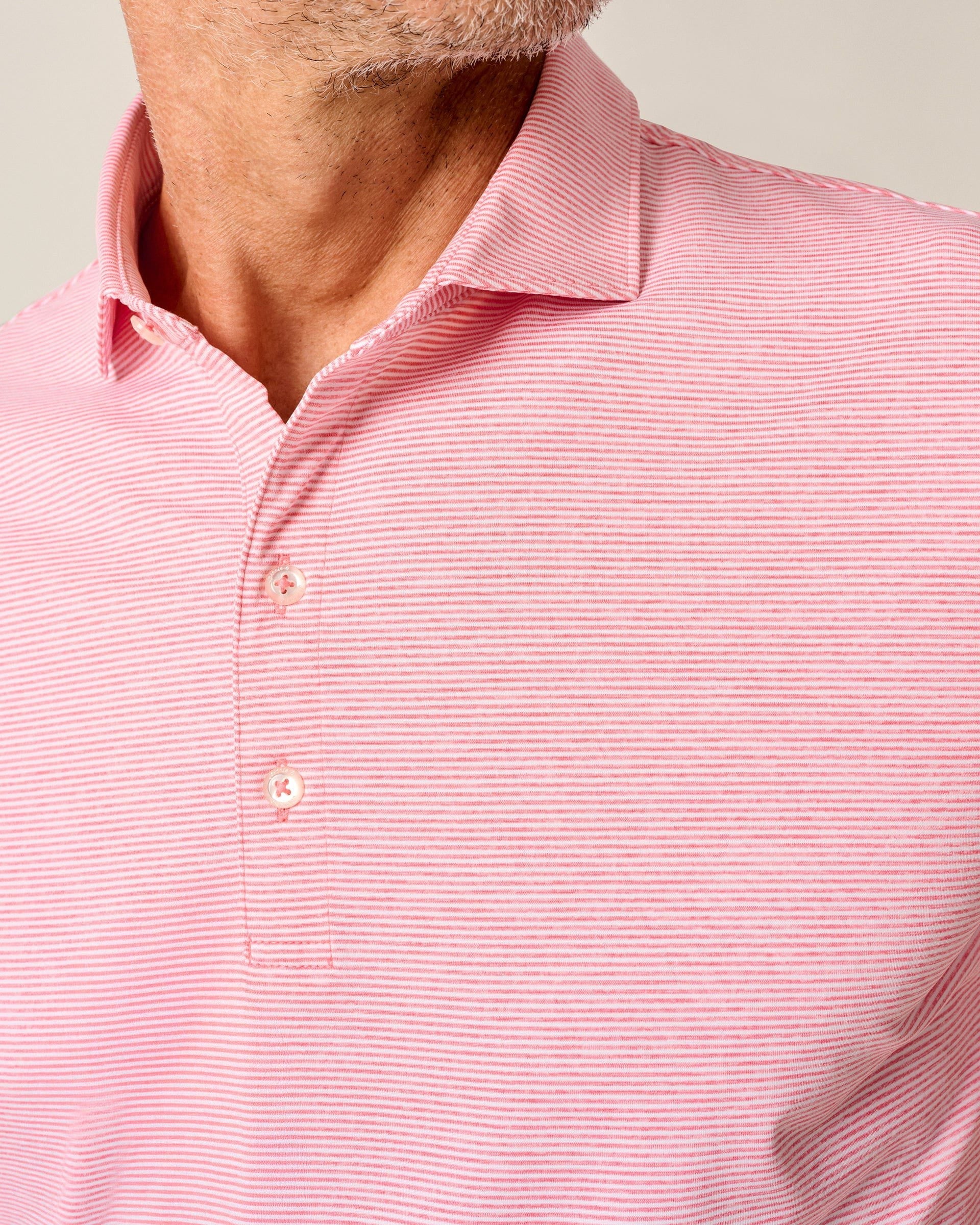 Performance Jersey Polo - Lyndonn Stripe