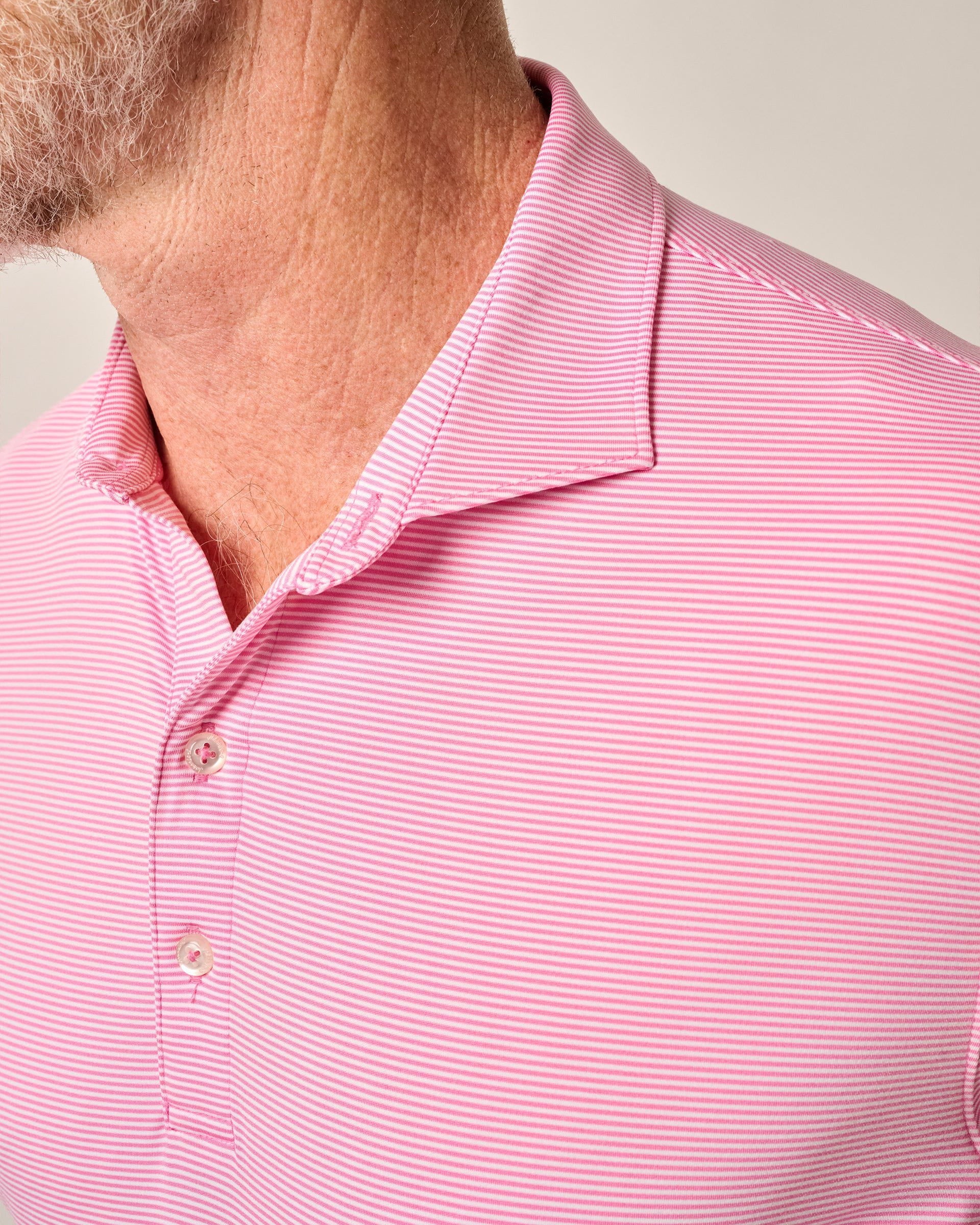 Performance Jersey Polo - Lyndonn Stripe