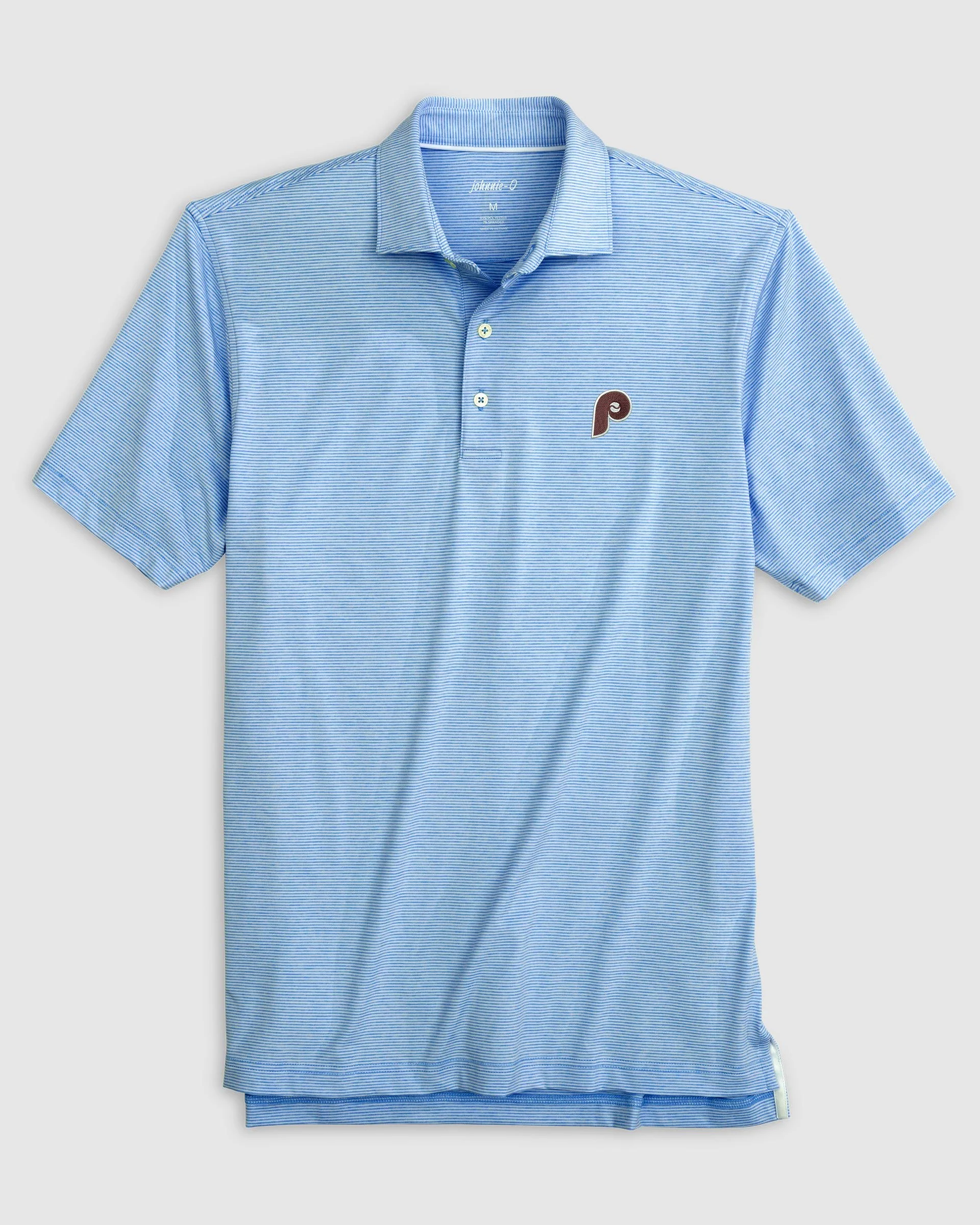 Philadelphia Phillies Lyndonn Striped Jersey Performance Polo - Cooperstown Logo