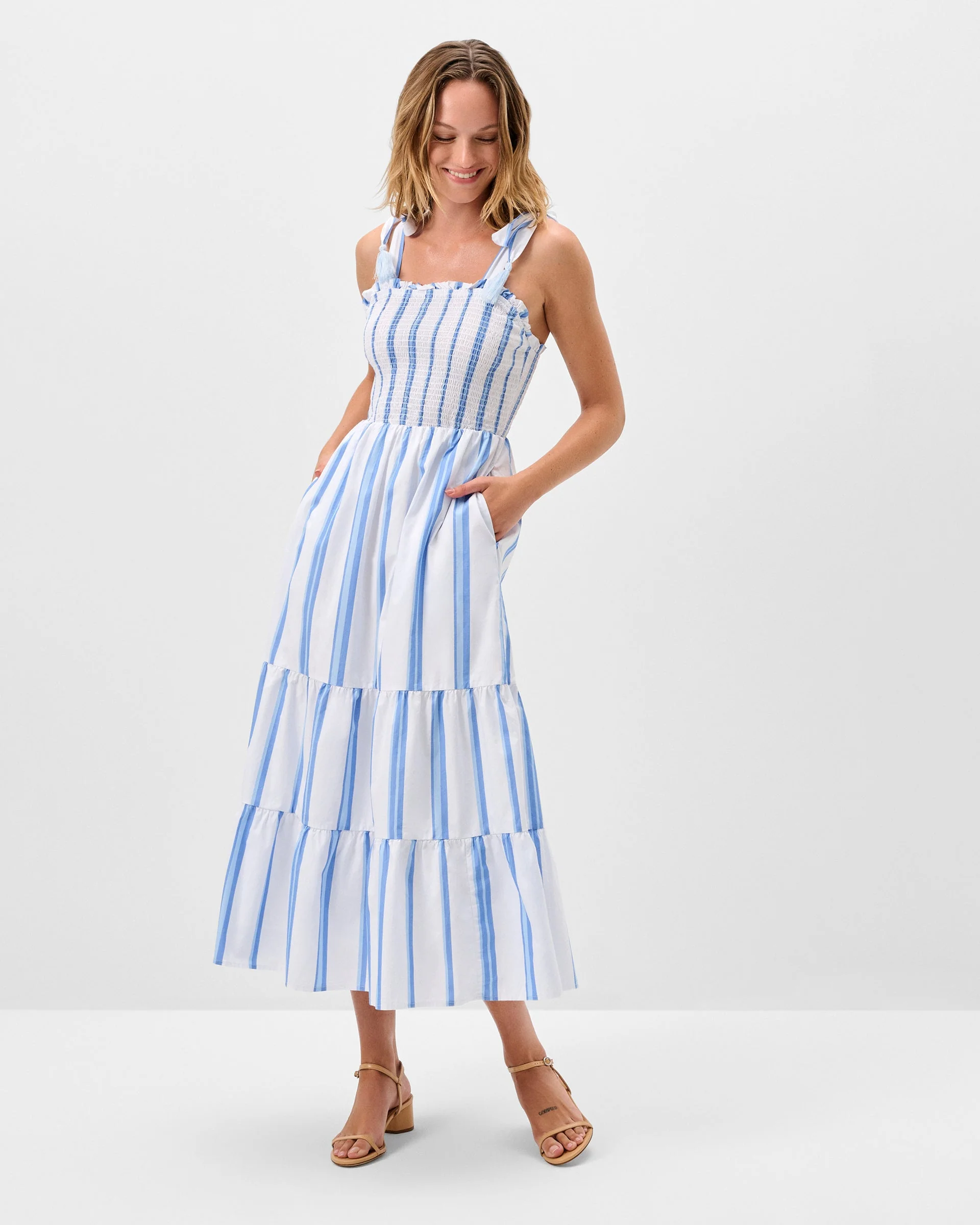 Sasha Cotton Blend Dress - Image 4