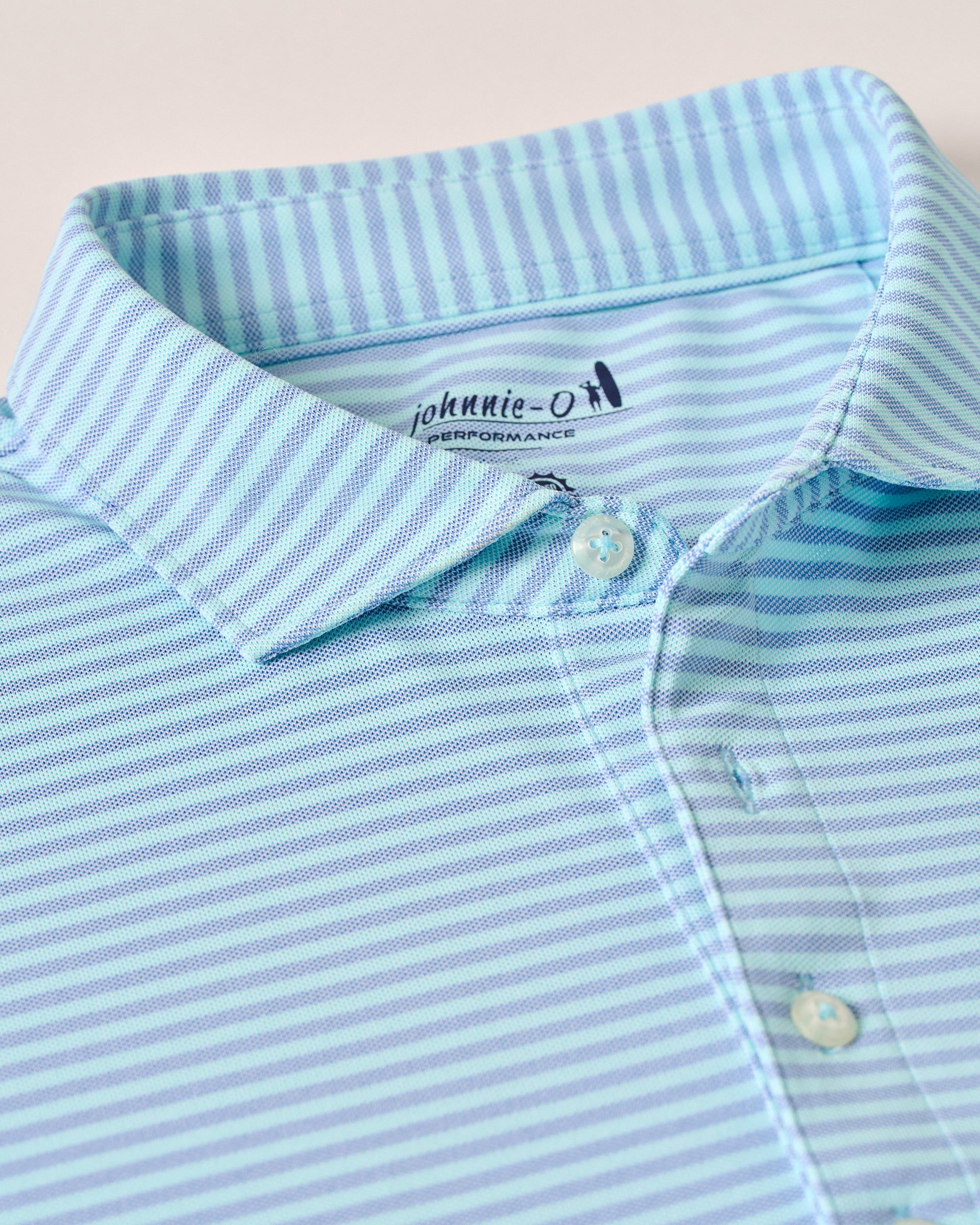 Performance Mesh Polo - Stetson Stripe - Image 7