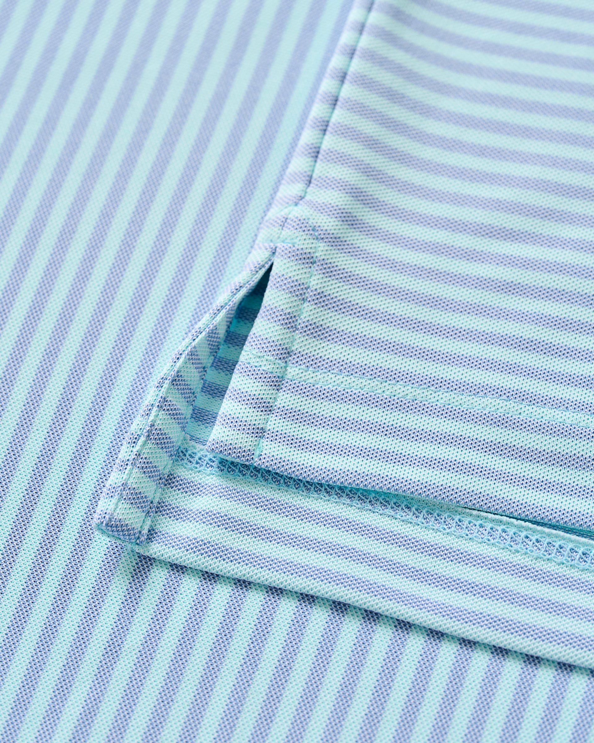 Performance Mesh Polo - Stetson Stripe - Image 9