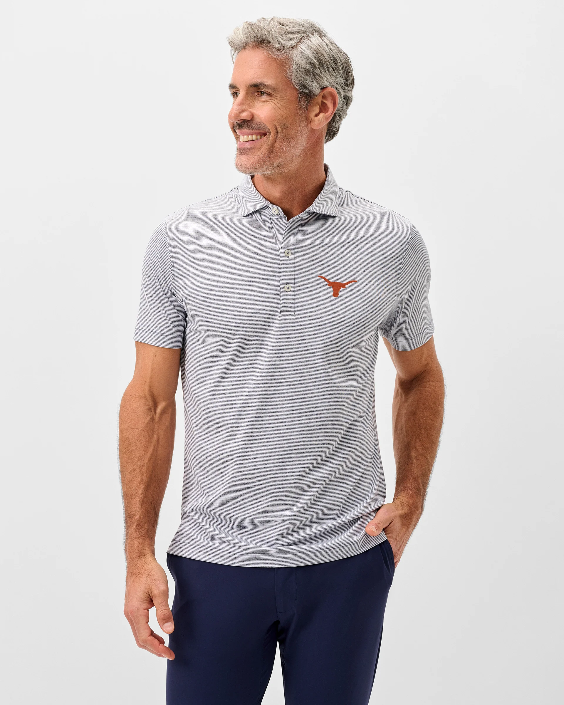 Texas Lyndonn Striped Jersey Performance Polo - Image 12