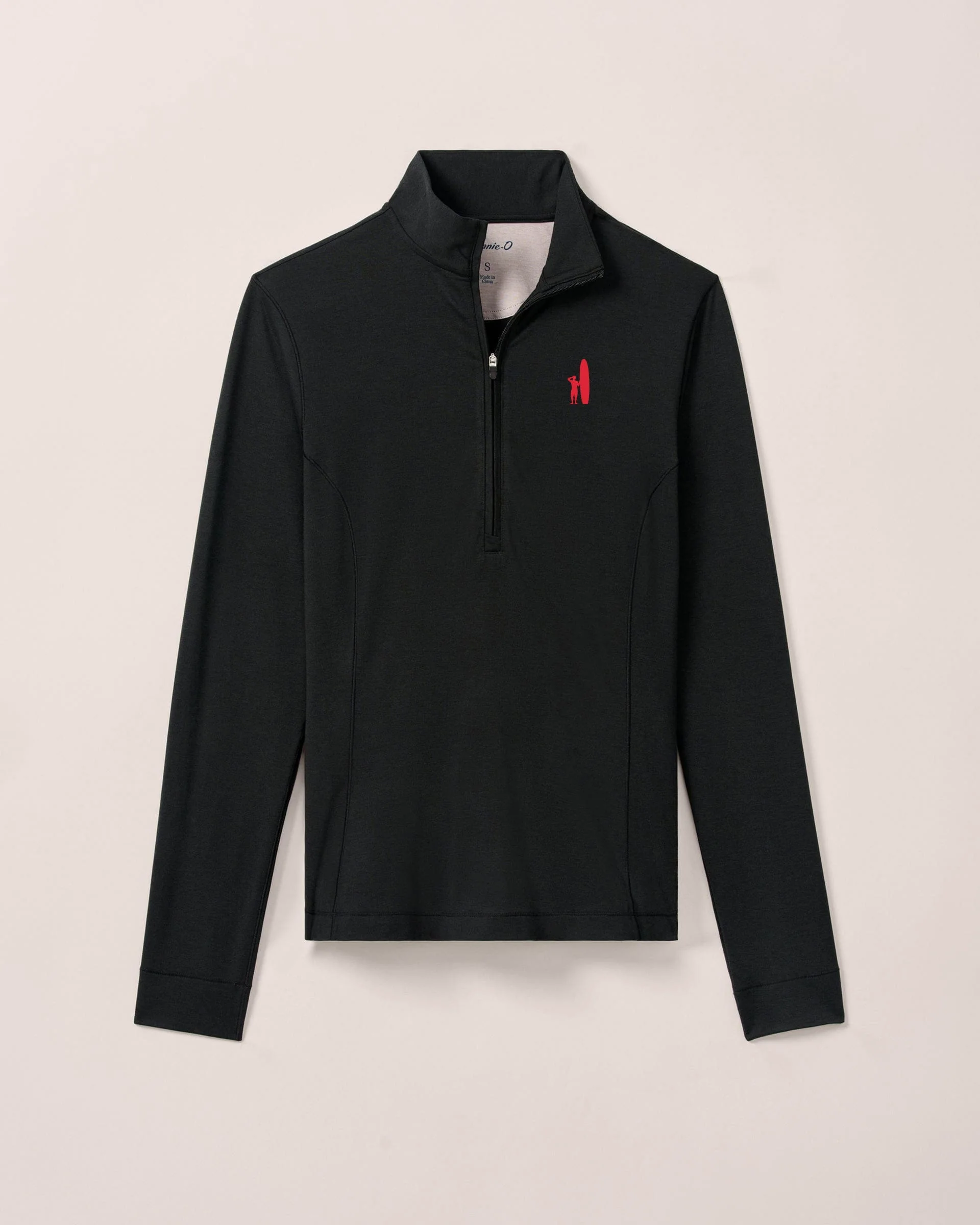 Women's Custom Surfer Logo Susie Performance 1/4 Zip - Image 2